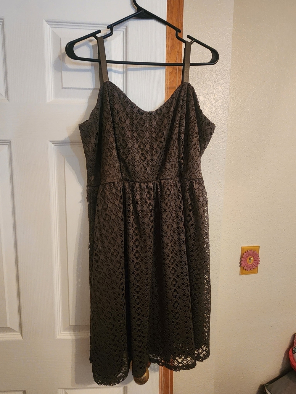 Maurice's Forest Green Lace Spaghetti Strap Dress